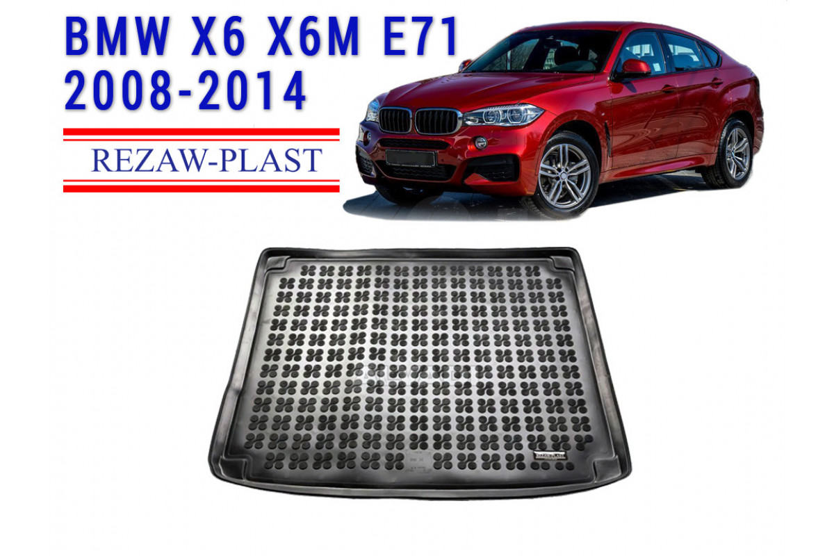 Rezaw Plast Rubber Trunk Mat For Bmw X X M E Black